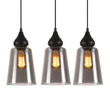 Jerez Tapered Cylinder Glass 3 Light Linear Pendant
